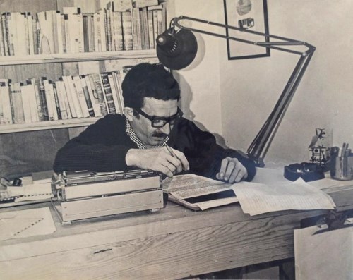 Gabriel García Márquez / Foto de Guillermo Angulo expuesta en Archivo de Texas
