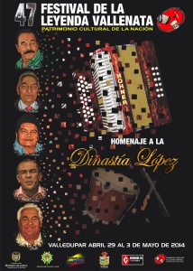 El afiche oficial del 47 Festival de la Leyenda Vallenata