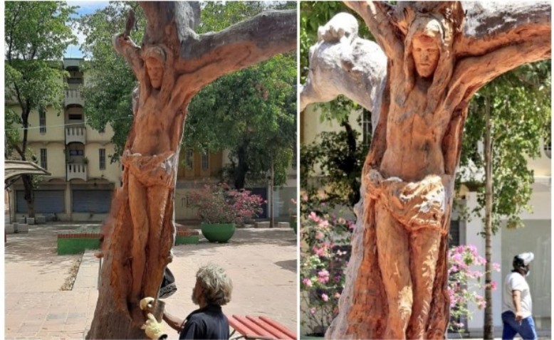El Jesucristo del Parque de las madres: el mensaje de una gran obra al aire libre