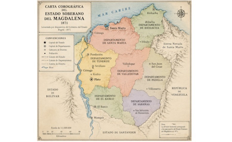 Plato, Magdalena: de corregimiento a dstrito municipal y capital del departamento de Tenerife